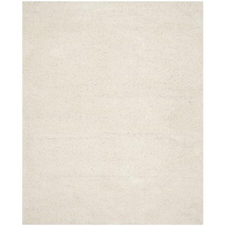 Safavieh Athens Shag Power Loomed Medium Rectangle Rug- Off White- 5 ft. 1 in. x 7 ft. 6 in. SGA119B-5